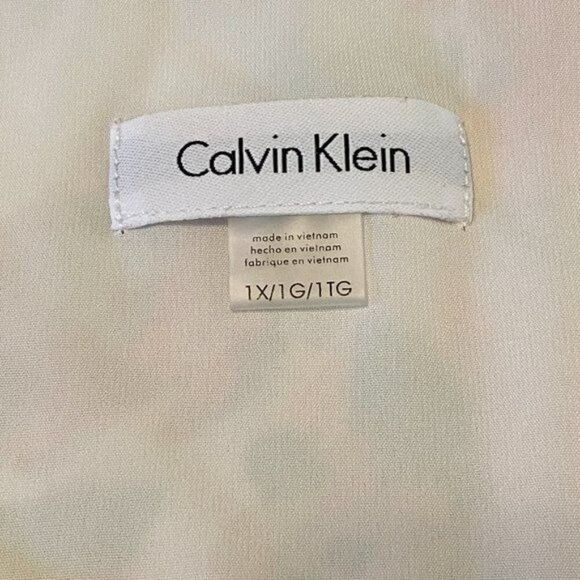 Calvin Klein Floral Tank Blouse Plus Size 1X - Picture 8 of 8